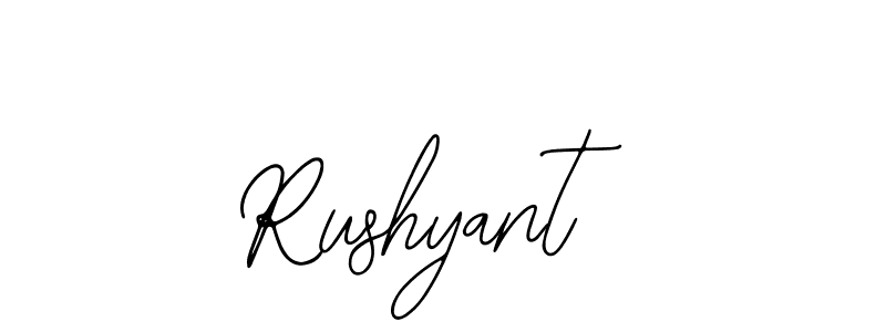 Also we have Rushyant name is the best signature style. Create professional handwritten signature collection using Bearetta-2O07w autograph style. Rushyant signature style 12 images and pictures png