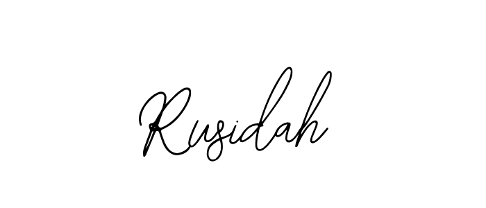 Design your own signature with our free online signature maker. With this signature software, you can create a handwritten (Bearetta-2O07w) signature for name Rusidah. Rusidah signature style 12 images and pictures png