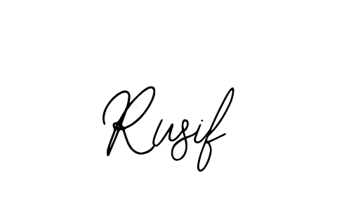 How to make Rusif signature? Bearetta-2O07w is a professional autograph style. Create handwritten signature for Rusif name. Rusif signature style 12 images and pictures png