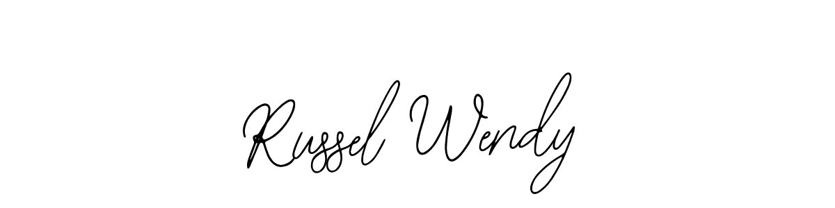 It looks lik you need a new signature style for name Russel Wendy. Design unique handwritten (Bearetta-2O07w) signature with our free signature maker in just a few clicks. Russel Wendy signature style 12 images and pictures png