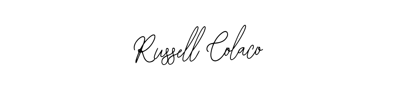 Russell Colaco stylish signature style. Best Handwritten Sign (Bearetta-2O07w) for my name. Handwritten Signature Collection Ideas for my name Russell Colaco. Russell Colaco signature style 12 images and pictures png