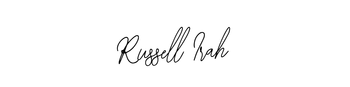 Similarly Bearetta-2O07w is the best handwritten signature design. Signature creator online .You can use it as an online autograph creator for name Russell Irah. Russell Irah signature style 12 images and pictures png