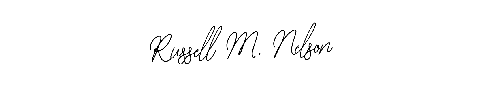 Make a beautiful signature design for name Russell M. Nelson. Use this online signature maker to create a handwritten signature for free. Russell M. Nelson signature style 12 images and pictures png