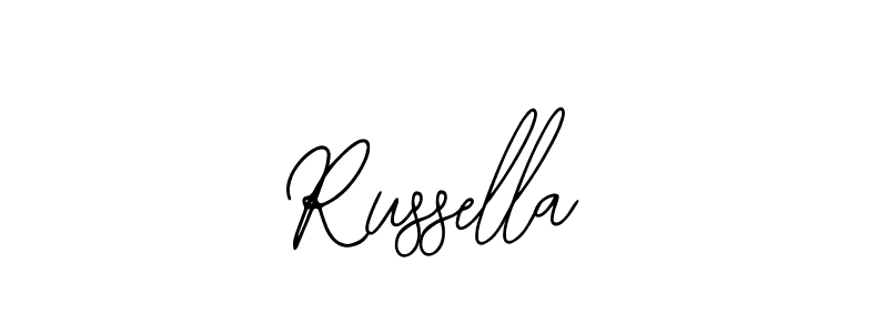 Make a beautiful signature design for name Russella. With this signature (Bearetta-2O07w) style, you can create a handwritten signature for free. Russella signature style 12 images and pictures png