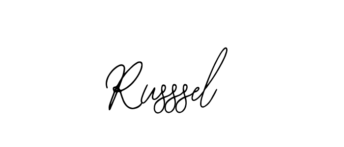 How to make Russsel signature? Bearetta-2O07w is a professional autograph style. Create handwritten signature for Russsel name. Russsel signature style 12 images and pictures png