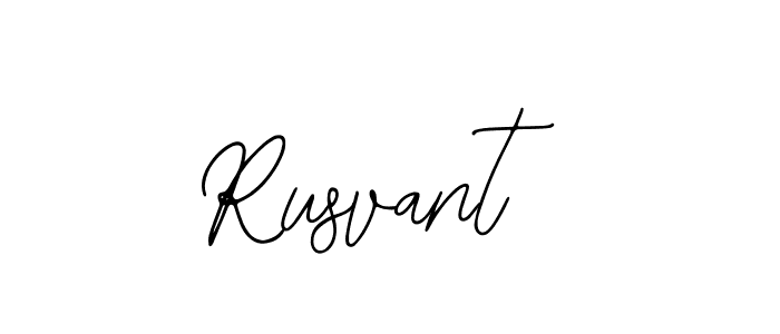 You should practise on your own different ways (Bearetta-2O07w) to write your name (Rusvant) in signature. don't let someone else do it for you. Rusvant signature style 12 images and pictures png