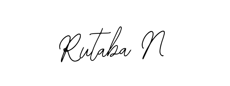 Create a beautiful signature design for name Rutaba N. With this signature (Bearetta-2O07w) fonts, you can make a handwritten signature for free. Rutaba N signature style 12 images and pictures png