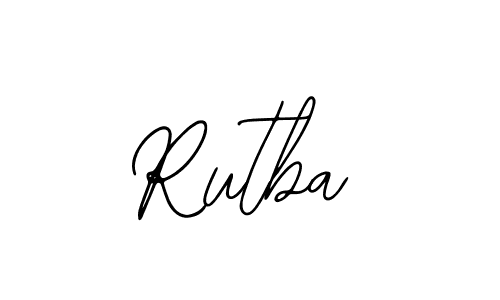 Also You can easily find your signature by using the search form. We will create Rutba name handwritten signature images for you free of cost using Bearetta-2O07w sign style. Rutba signature style 12 images and pictures png