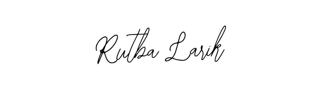 How to Draw Rutba Larik signature style? Bearetta-2O07w is a latest design signature styles for name Rutba Larik. Rutba Larik signature style 12 images and pictures png
