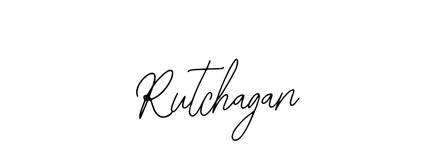Use a signature maker to create a handwritten signature online. With this signature software, you can design (Bearetta-2O07w) your own signature for name Rutchagan. Rutchagan signature style 12 images and pictures png