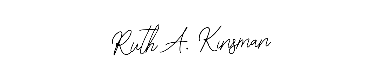 Similarly Bearetta-2O07w is the best handwritten signature design. Signature creator online .You can use it as an online autograph creator for name Ruth A. Kinsman. Ruth A. Kinsman signature style 12 images and pictures png