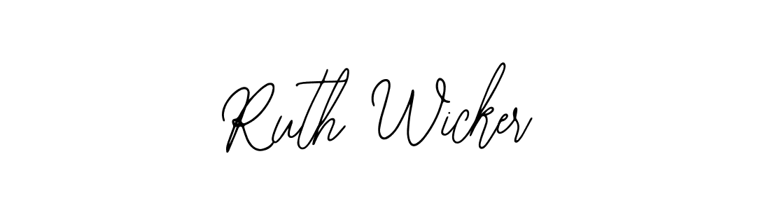 Use a signature maker to create a handwritten signature online. With this signature software, you can design (Bearetta-2O07w) your own signature for name Ruth Wicker. Ruth Wicker signature style 12 images and pictures png