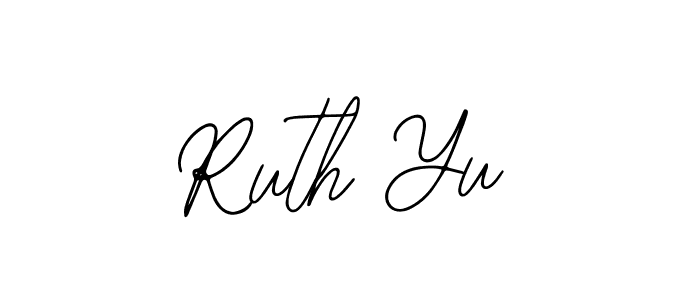 The best way (Bearetta-2O07w) to make a short signature is to pick only two or three words in your name. The name Ruth Yu include a total of six letters. For converting this name. Ruth Yu signature style 12 images and pictures png