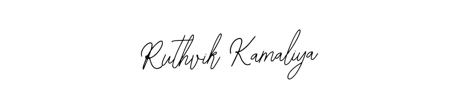 Create a beautiful signature design for name Ruthvik Kamaliya. With this signature (Bearetta-2O07w) fonts, you can make a handwritten signature for free. Ruthvik Kamaliya signature style 12 images and pictures png