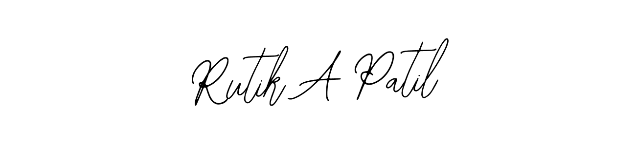 Design your own signature with our free online signature maker. With this signature software, you can create a handwritten (Bearetta-2O07w) signature for name Rutik A Patil. Rutik A Patil signature style 12 images and pictures png