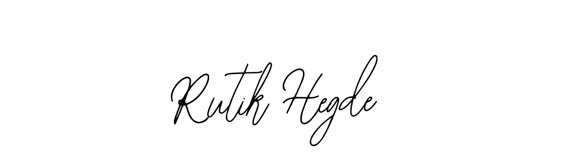 How to make Rutik Hegde name signature. Use Bearetta-2O07w style for creating short signs online. This is the latest handwritten sign. Rutik Hegde signature style 12 images and pictures png