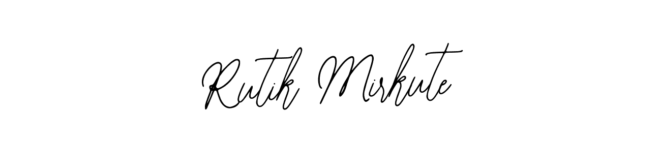 How to make Rutik Mirkute signature? Bearetta-2O07w is a professional autograph style. Create handwritten signature for Rutik Mirkute name. Rutik Mirkute signature style 12 images and pictures png