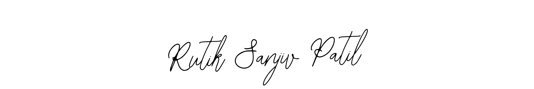 You should practise on your own different ways (Bearetta-2O07w) to write your name (Rutik Sanjiv Patil) in signature. don't let someone else do it for you. Rutik Sanjiv Patil signature style 12 images and pictures png