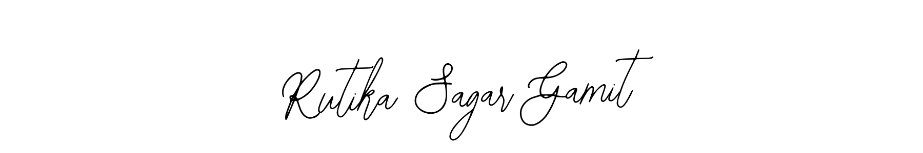 How to make Rutika Sagar Gamit signature? Bearetta-2O07w is a professional autograph style. Create handwritten signature for Rutika Sagar Gamit name. Rutika Sagar Gamit signature style 12 images and pictures png