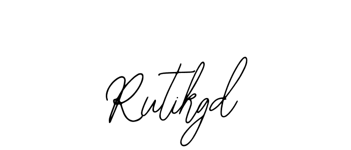 You should practise on your own different ways (Bearetta-2O07w) to write your name (Rutikgd) in signature. don't let someone else do it for you. Rutikgd signature style 12 images and pictures png