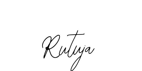 Design your own signature with our free online signature maker. With this signature software, you can create a handwritten (Bearetta-2O07w) signature for name Rutuja. Rutuja signature style 12 images and pictures png