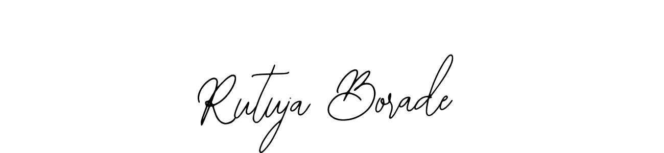 Bearetta-2O07w is a professional signature style that is perfect for those who want to add a touch of class to their signature. It is also a great choice for those who want to make their signature more unique. Get Rutuja Borade name to fancy signature for free. Rutuja Borade signature style 12 images and pictures png