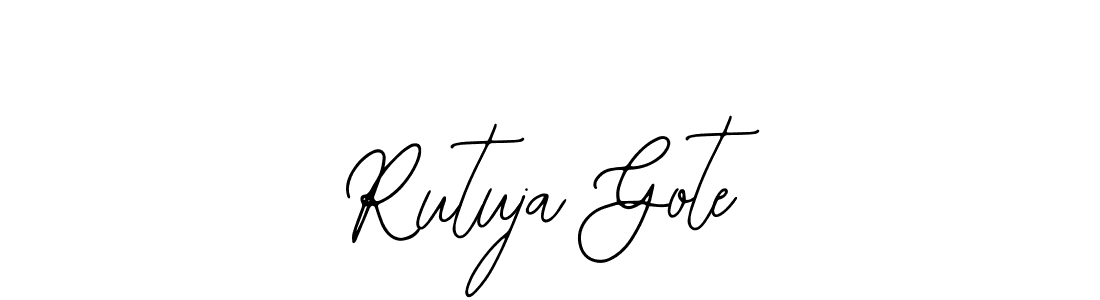 Make a short Rutuja Gote signature style. Manage your documents anywhere anytime using Bearetta-2O07w. Create and add eSignatures, submit forms, share and send files easily. Rutuja Gote signature style 12 images and pictures png