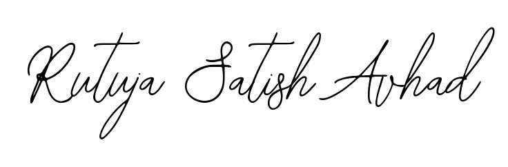 Create a personalized artistic stamp with Rutuja Satish Avhad in Bearetta-2O07w font. Perfect for visual artists, designers, and influencers. Rutuja Satish Avhad signature style 12 images and pictures png