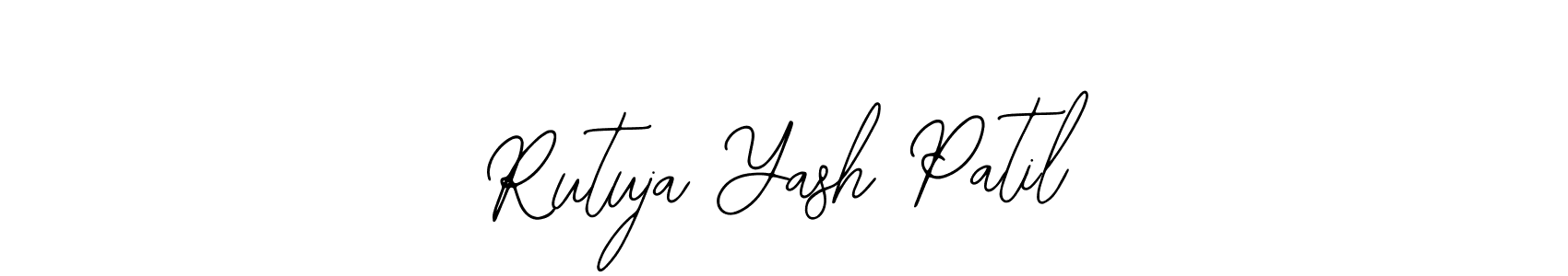 How to make Rutuja Yash Patil name signature. Use Bearetta-2O07w style for creating short signs online. This is the latest handwritten sign. Rutuja Yash Patil signature style 12 images and pictures png