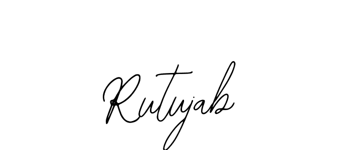 Make a short Rutujab signature style. Manage your documents anywhere anytime using Bearetta-2O07w. Create and add eSignatures, submit forms, share and send files easily. Rutujab signature style 12 images and pictures png