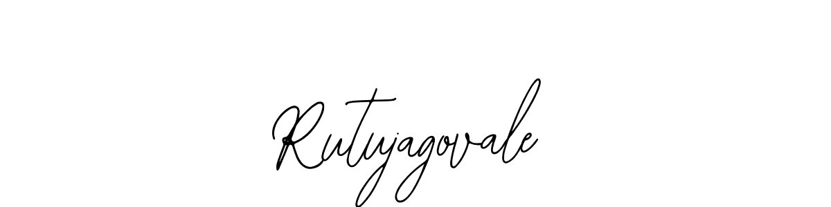 You should practise on your own different ways (Bearetta-2O07w) to write your name (Rutujagovale) in signature. don't let someone else do it for you. Rutujagovale signature style 12 images and pictures png