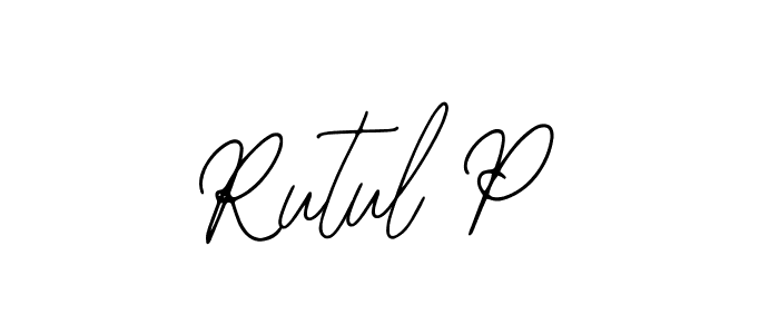 Similarly Bearetta-2O07w is the best handwritten signature design. Signature creator online .You can use it as an online autograph creator for name Rutul P. Rutul P signature style 12 images and pictures png