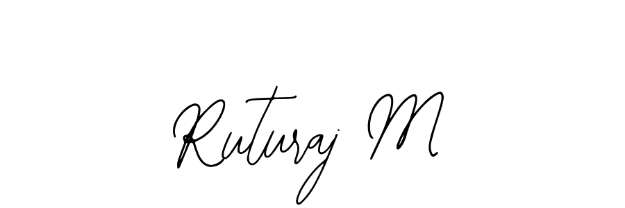Make a beautiful signature design for name Ruturaj M. Use this online signature maker to create a handwritten signature for free. Ruturaj M signature style 12 images and pictures png
