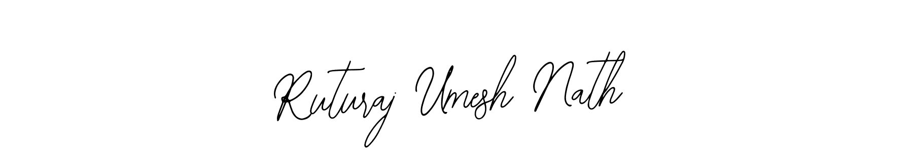 How to make Ruturaj Umesh Nath name signature. Use Bearetta-2O07w style for creating short signs online. This is the latest handwritten sign. Ruturaj Umesh Nath signature style 12 images and pictures png