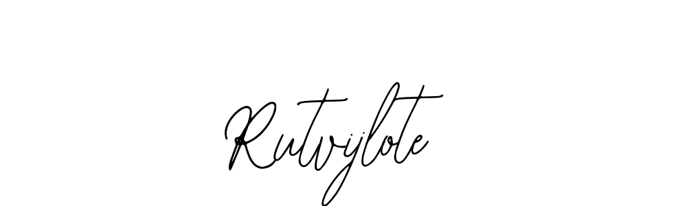 Make a short Rutvijlote signature style. Manage your documents anywhere anytime using Bearetta-2O07w. Create and add eSignatures, submit forms, share and send files easily. Rutvijlote signature style 12 images and pictures png