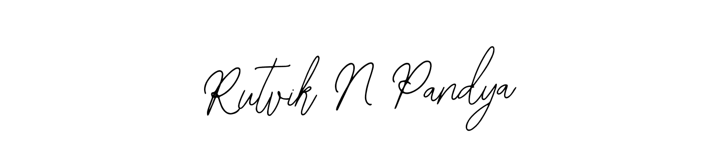 Also we have Rutvik N Pandya name is the best signature style. Create professional handwritten signature collection using Bearetta-2O07w autograph style. Rutvik N Pandya signature style 12 images and pictures png
