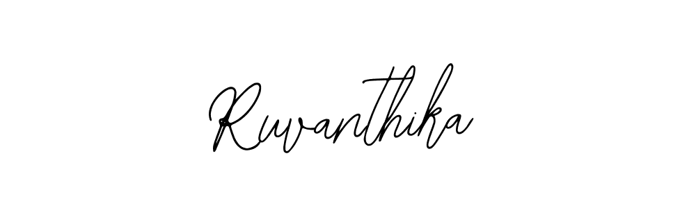 The best way (Bearetta-2O07w) to make a short signature is to pick only two or three words in your name. The name Ruvanthika include a total of six letters. For converting this name. Ruvanthika signature style 12 images and pictures png