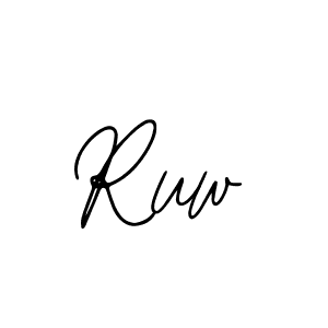 Make a beautiful signature design for name Ruw. Use this online signature maker to create a handwritten signature for free. Ruw signature style 12 images and pictures png