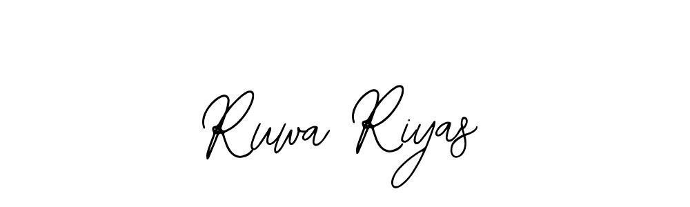 Also You can easily find your signature by using the search form. We will create Ruwa Riyas name handwritten signature images for you free of cost using Bearetta-2O07w sign style. Ruwa Riyas signature style 12 images and pictures png