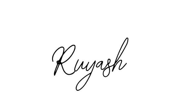Best and Professional Signature Style for Ruyash. Bearetta-2O07w Best Signature Style Collection. Ruyash signature style 12 images and pictures png