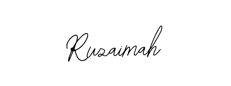 Design your own signature with our free online signature maker. With this signature software, you can create a handwritten (Bearetta-2O07w) signature for name Ruzaimah. Ruzaimah signature style 12 images and pictures png