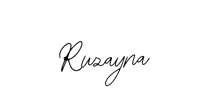 Design your own signature with our free online signature maker. With this signature software, you can create a handwritten (Bearetta-2O07w) signature for name Ruzayna. Ruzayna signature style 12 images and pictures png