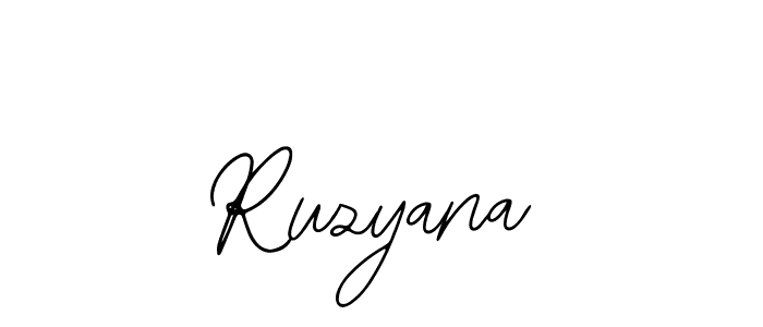 The best way (Bearetta-2O07w) to make a short signature is to pick only two or three words in your name. The name Ruzyana include a total of six letters. For converting this name. Ruzyana signature style 12 images and pictures png