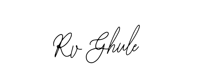 How to make Rv Ghule name signature. Use Bearetta-2O07w style for creating short signs online. This is the latest handwritten sign. Rv Ghule signature style 12 images and pictures png