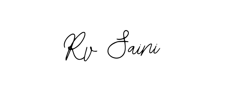 Make a beautiful signature design for name Rv Saini. Use this online signature maker to create a handwritten signature for free. Rv Saini signature style 12 images and pictures png