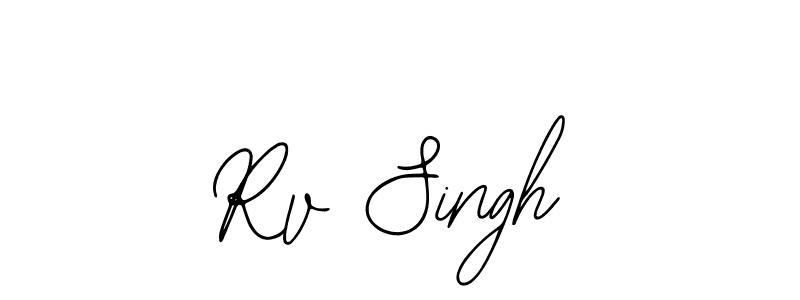 Also You can easily find your signature by using the search form. We will create Rv Singh name handwritten signature images for you free of cost using Bearetta-2O07w sign style. Rv Singh signature style 12 images and pictures png
