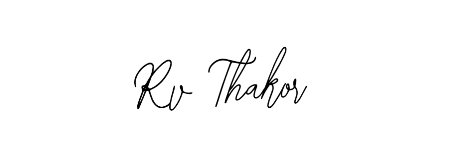 Make a beautiful signature design for name Rv Thakor. With this signature (Bearetta-2O07w) style, you can create a handwritten signature for free. Rv Thakor signature style 12 images and pictures png