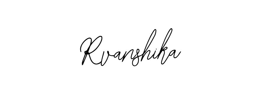 if you are searching for the best signature style for your name Rvanshika. so please give up your signature search. here we have designed multiple signature styles  using Bearetta-2O07w. Rvanshika signature style 12 images and pictures png