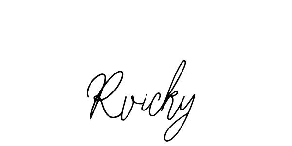 It looks lik you need a new signature style for name Rvicky. Design unique handwritten (Bearetta-2O07w) signature with our free signature maker in just a few clicks. Rvicky signature style 12 images and pictures png