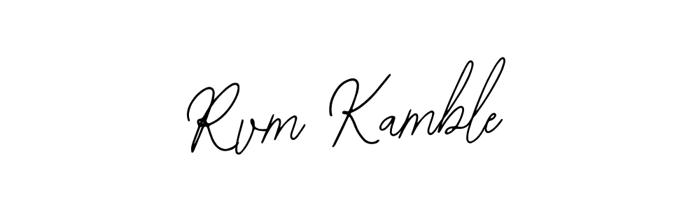 Similarly Bearetta-2O07w is the best handwritten signature design. Signature creator online .You can use it as an online autograph creator for name Rvm Kamble. Rvm Kamble signature style 12 images and pictures png